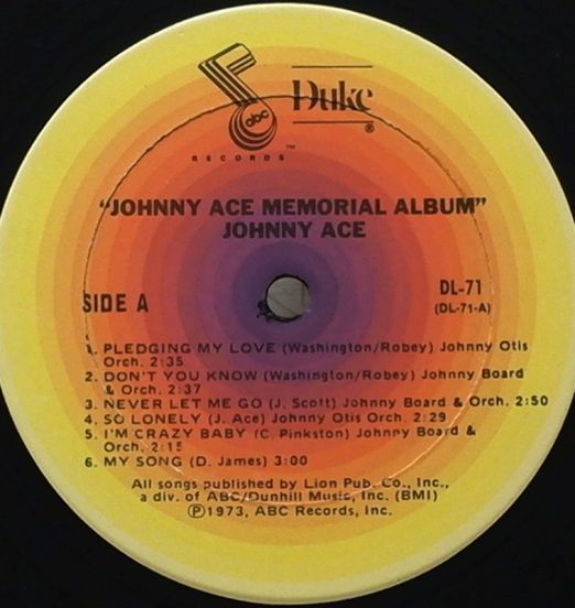 JohnnyAce-MemorialAlbumLABEL