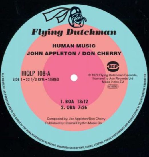 JonAppletonANDDonCherry-HumanMusicA