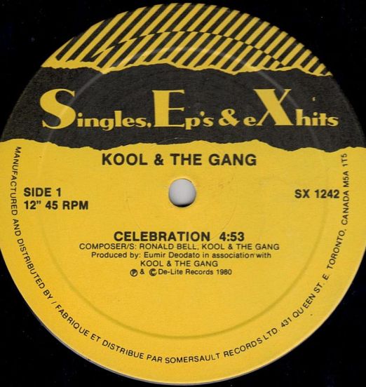 Kool & The Gang AND Lipps Inc. - Celebration b/w Funkytown - Singles, Ep's & eXhits CA 12"