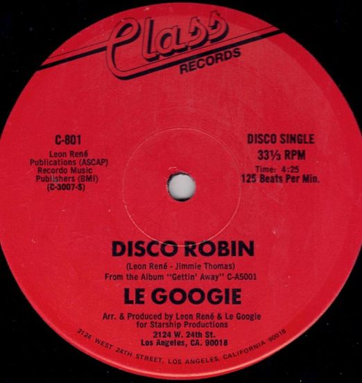 Le Googie - Disco Robin - Class 12"