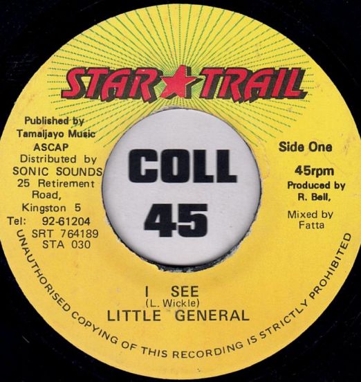 Little General - I See b/w I See (Version) - Star Trail JA 7"