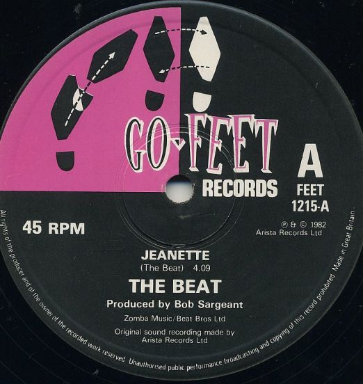 The Beat - Jeanette b/w March Of The Swivel Heads - Go-Feet UK 12"