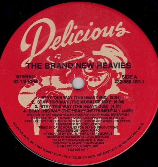 The Brand New Heavies Featuring N'Dea Davenport - Stay This Way - Delicious Vinyl 12"