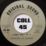 Dyke & The Blazers – Funky Bull Part 1 b/w Funky Bull Part 2 – Original Sound 7″