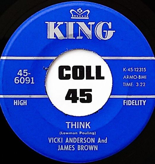 Vicki Anderson & James Brown - Think b/w Nobody Cares - King 7"