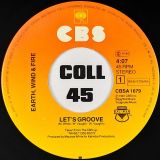 Earth Wind and Fire – Let’s Groove b/w Let’s Groove (Instrumental) – CBS 7″