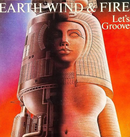 Earth Wind and Fire - Let's Groove b/w Let's Groove (Instrumental) - CBS 7"