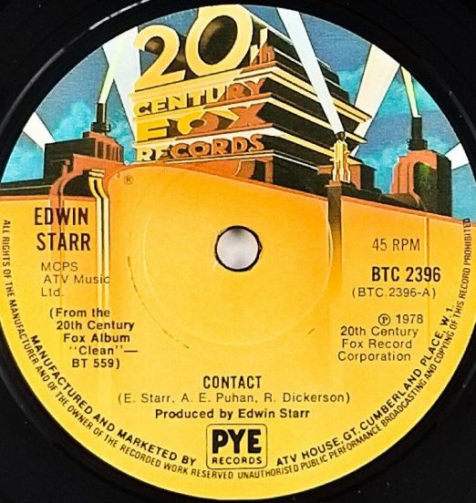 Edwin Starr - Contact b/w Don't Waste Your Time - 20th Century Fox 7"