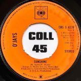 O’Jays – Back Stabbers b/w Sunshine – CBS 7″