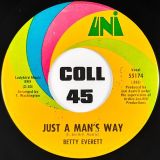 Betty Everett – Been a Long Time b/w Just a Man’s Way – UNI 7″