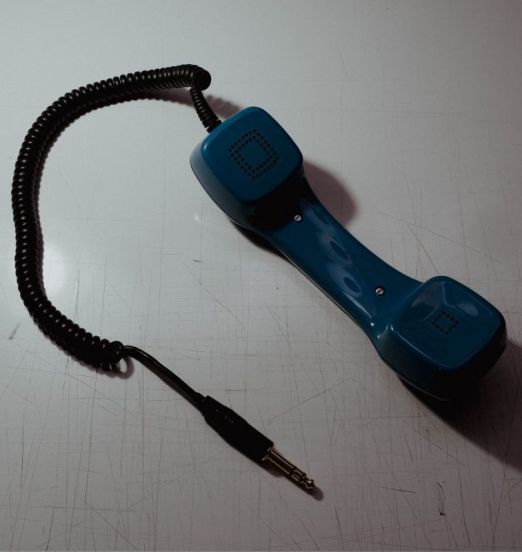 Vintage Austrian 1970s/80s Telephone DJ Headphone BLUE