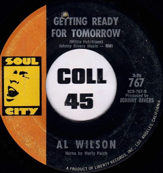 AlWilson-GettingReadyForTomorrow-SoulCity45LabelB