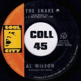 Al Wilson – The Snake b/w Getting Ready For Tomorrow – Soul City 7″
