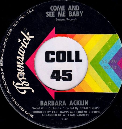 BarbaraAcklin-ComeAndSeeMeBaby-Brunswick45LabelB