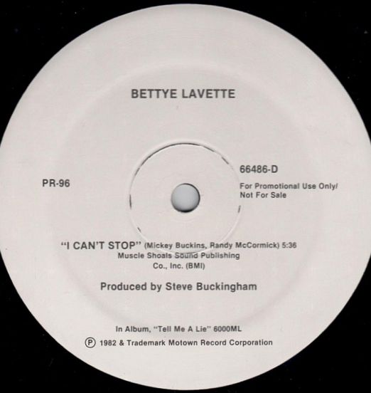 Bettye Lavette & The Temptations Feat. Rick James - I Can't Stop b/w Standing On The Top - Motown 12"