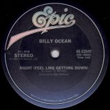 Billy Ocean – Stay The Night b/w Night (Feel Like Getting Down) – Epic 12″