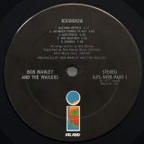 Bob Marley & The Wailers – Exodus – Island LP
