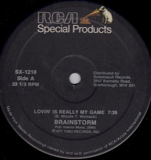 Brainstorm - Lovin' Is Really My Game b/w Odyssey - Native New Yorker - Rca CN 12"