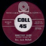Bro. Jack McDuff – Somethin’ Slick b/w Screamin’ – Prestige 7″