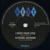 Clydene Jackson – I Need Your Love b/w We’re In Love – Kent Select UK 7″
