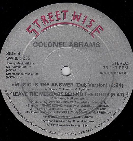 ColonelAbrams-MusicIsTheAnswer(Dub)AndLeaveTheMessageBehindTheDoor12B