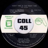 Doris Allen, Leroy Lloyd & The Dukes – Full Time Fool b/w Night Time Is The Right Time – Emerald Coast 7″