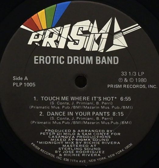EroticDrumBand-TouchMeWhereItsHotLABEL