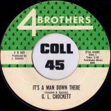 G.L. Crockett – It’s A Man Down There b/w Every Hour, Every Day – 4 Brothers 7″
