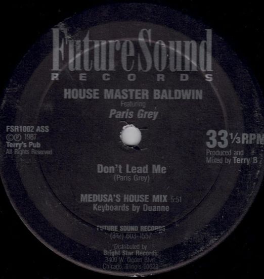 House Master Baldwin Featuring Paris Grey - Don't Lead Me - Future Sound R & R12"