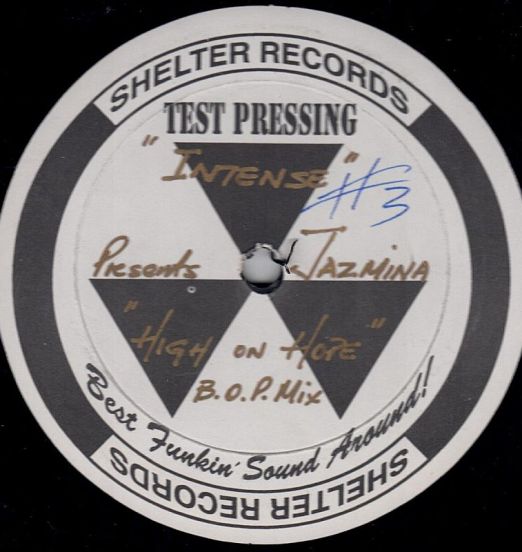 Intense Presents Jazmina - High On Hope - Shelter DJ 12"