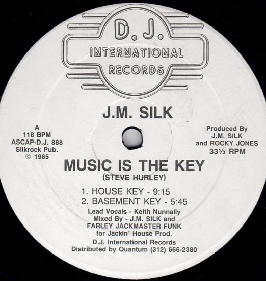 J.M. Silk - Music Is The Key b/w Let The Music Play - D.J. International 12"