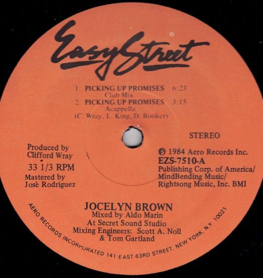 Jocelyn Brown - Picking Up Promises b/w Picking Up Promises - Easy Street 12"