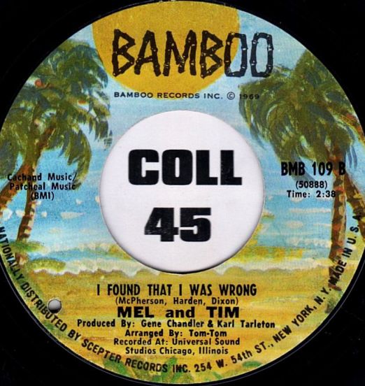 MelAndTim-IFoundThatIWasWrong-Bamboo45LabelB