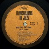 Miles Davis And His Orchestra – The Complete Birth Of The Cool – Capitol RE LP