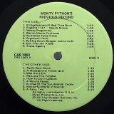 Monty Python – Monty Python’s Previous Record – Charisma UK LP