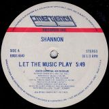 Shannon – Let The Music Play b/w Let The Music Play (Dub Version) – Emergency 12″