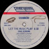 Shannon – Let The Music Play b/w Let The Music Play (Dub Version) – Emergency 12″