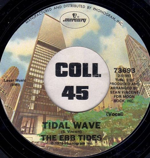 The Ebb Tides - Tidal Wave (Vocal) b/w Disco Instr. - Mercury 7"