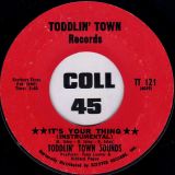 Toddlin’ Town Sounds – The Dud b/w It’s Your Thing – Toddlin’ Town Red 7″