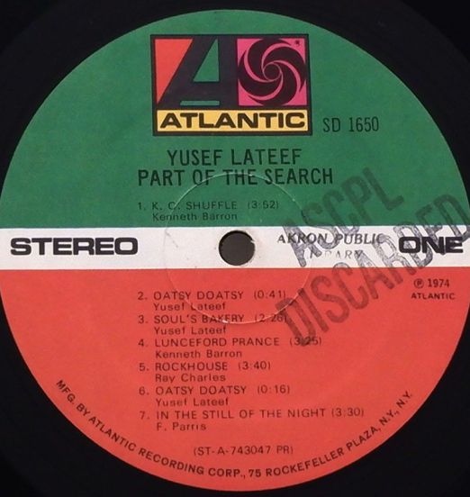 YusefLateef-PartOfTheSearchLABEL
