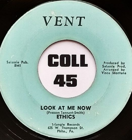Ethics - Look At Me Now b/w Think About Tomorrow - Vent 7"