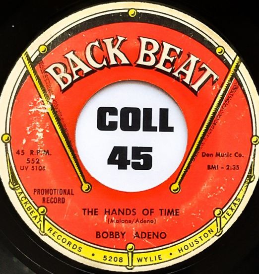 Bobby Adeno - The Hands Of Time b/w It's A Sad World - Back Beat 7"