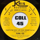 Pure Ice – Live & Let Live b/w That’s The Way Life Was Meant (To Be) – Kris Records 7″