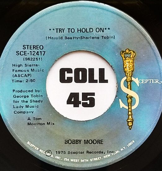 Bobby Moore - Try To Hold On b/w Disco Version - Scepter 7"