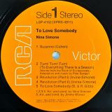 Nina Simone – To Love Somebody – RCA-Victor LP