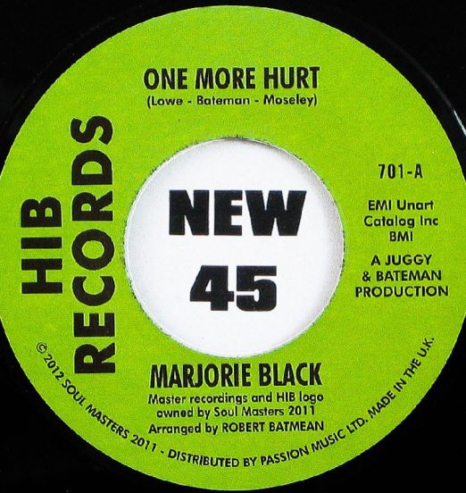 Marjorie Black - One More Hurt b/w You Should Have Love - Inferno UK 7"