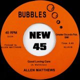 Allen Matthews – Allen’s Party b/w Good Loving Care – Tramp 7″