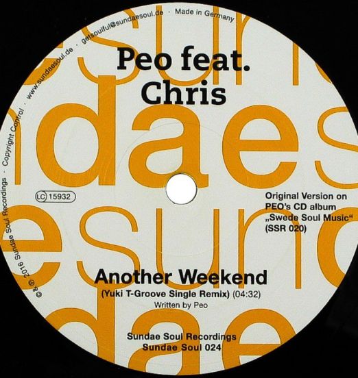 Ryle Feat. Kenny Thomas - Keep The Faith (Radio Edit) b/w Peo Feat. Chris - Another Weekend (Yuki T-Groove Single Mix) - Sundae Soul 7"