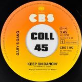 Gary’s Gang ‎ – Keep On Dancin’ b/w Do It At The Disco – CBS 7″