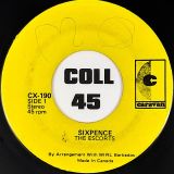 The Escorts – Sixpence b/w Loving Feeling – Caravan 7″